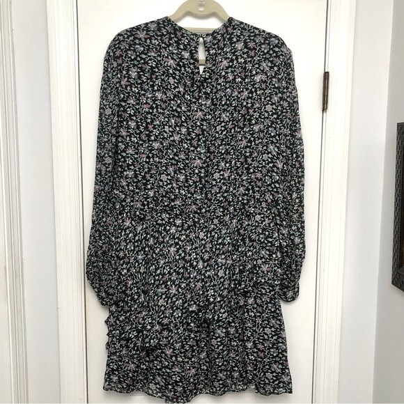 Etoile Isabel Marant Java Dress Black Ditsy Floral Printed Size Euro 38 S/M - Picture 9 of 9